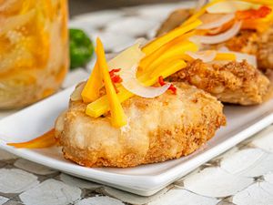 Side view of Escovitch Fish