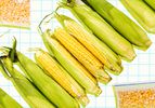 Overhead view of corn